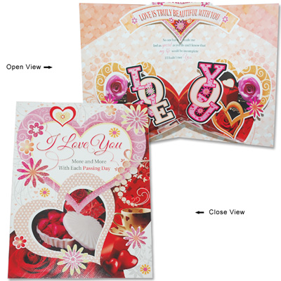 "Valentine Big Size Greeting Card -805-code003 - Click here to View more details about this Product